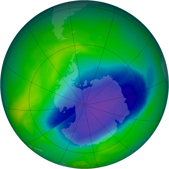 Ozone Map 2007-10-28